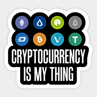 Cryptocurrency Is My Thing Bitcoin BTC HODL Sticker